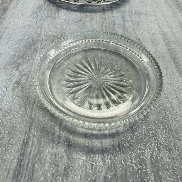 Vtg Roden Brother Sterling Silver Ashtray With Glass Insert 53 Grams 1.9 Fl Oz - Picture 5 of 11